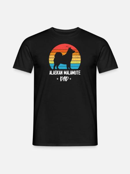 Alaskan Malamute Dog - Men's T-Shirt - black