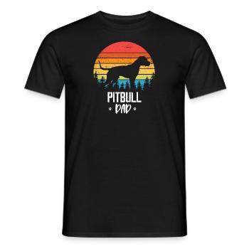 American Pit Bull Terrier - T-shirt homme - noir - Devant - AI Model Male 178 light (178cm)