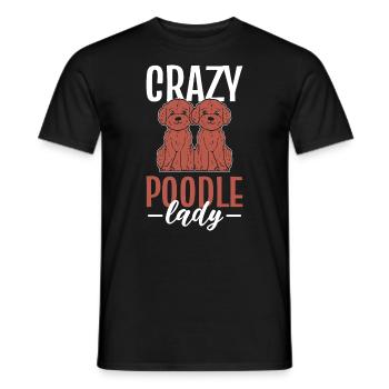 Crazy Poodle Lady Breeders - T-shirt homme - noir - Devant - AI Model Male 178 light (178cm)