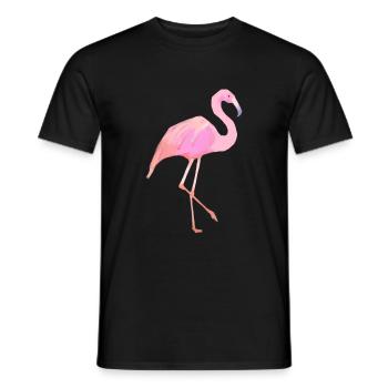 Flamingo - Männer T-Shirt - Schwarz - Vorne - AI Model Male 178 light (178cm)
