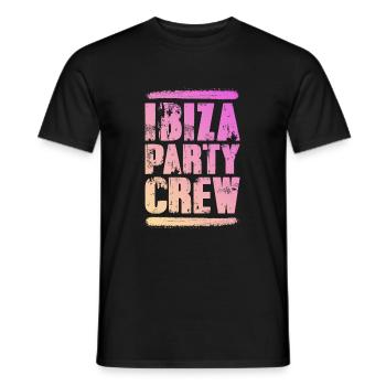 Ibiza Party Crew Bunt - Männer T-Shirt - Schwarz - Vorne - AI Model Male 178 light (178cm)