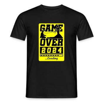 Wedding Loading 2024 Game Over - T-shirt homme - noir - Devant - AI Model Male 178 light (178cm)