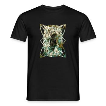Masques africains (2) - T-shirt homme - noir - Devant - AI Model Male 178 light (178cm)