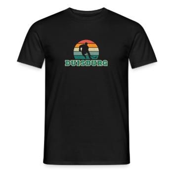 Duisburg, meine Stadt! - Männer T-Shirt - Schwarz - Vorne - AI Model Male 178 light (178cm)