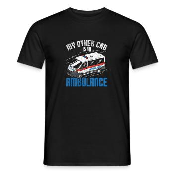 My Other Car Is An Ambulance - Männer T-Shirt - Schwarz - Vorne - AI Model Male 178 light (178cm)