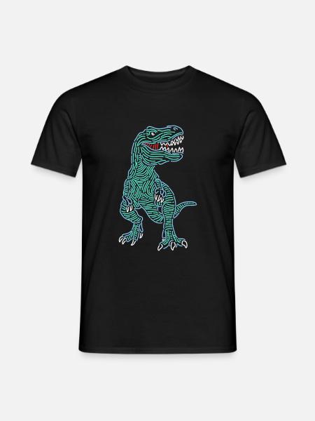 Dinosaure Sauvage Dinosaure Tyrannosaure Dinosaures - T-shirt homme - noir