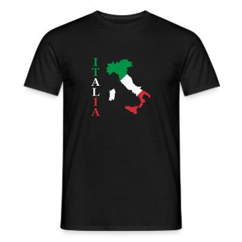 Italia - Men's T-Shirt - black - Front - AI Model Male 178 light (178cm)