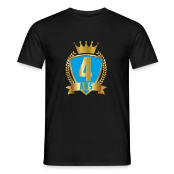 4ANS-BLEU - T-shirt homme - noir - Devant - AI Model Male 178 light (178cm)