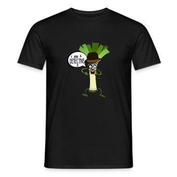 Zitat Humor Lauch Detektiv Pfeife hat mich - Männer T-Shirt - Schwarz - Vorne - AI Model Male 178 light (178cm)