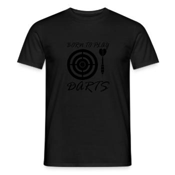 Fléchettes - T-shirt homme - noir - Devant - AI Model Male 178 light (178cm)
