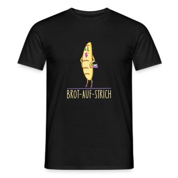 Sexy Brot auf Strich b - Männer T-Shirt - Schwarz - Vorne - AI Model Male 178 light (178cm)