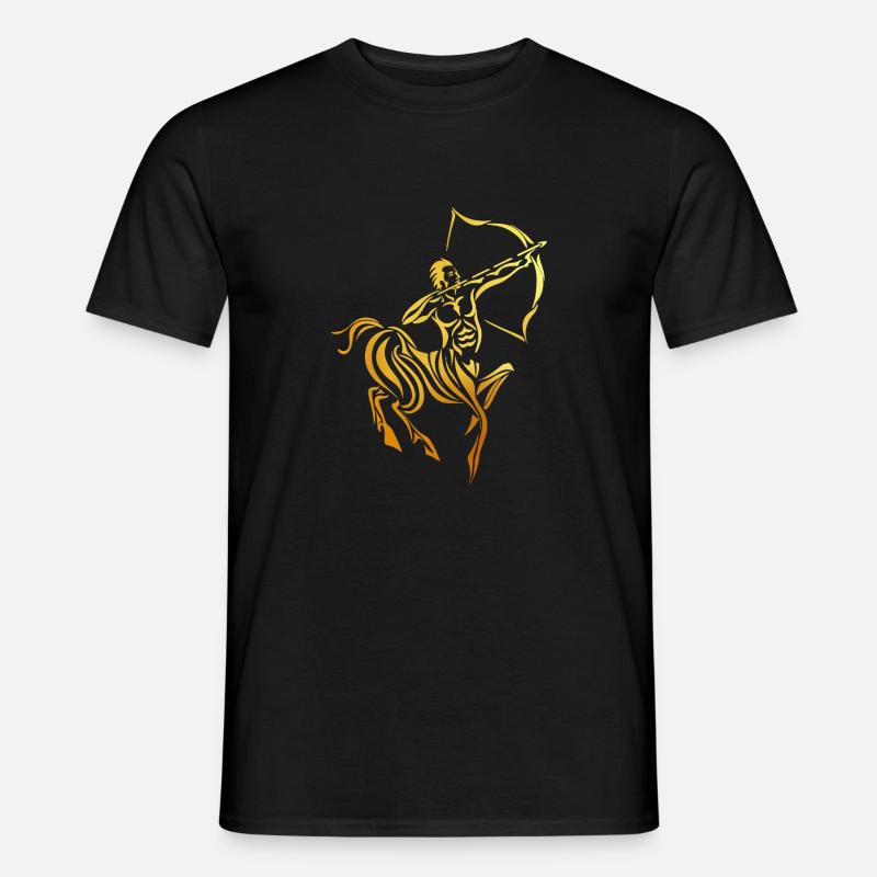 Sternzeichen Schütze - Männer T-Shirt - Schwarz