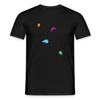 escalade bloc bloc rochers escalade libre - T-shirt homme - noir - Devant - AI Model Male 178 light (178cm)