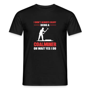 Rentner Kohlenbergmann Rentner Geschenk - Männer T-Shirt - Schwarz - Vorne - AI Model Male 178 light (178cm)