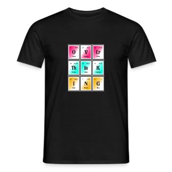 Überdenken | Periodensystem der Elemente - Männer T-Shirt - Schwarz - Vorne - AI Model Male 178 light (178cm)