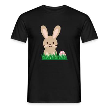 Hase - Männer T-Shirt - Schwarz - Vorne - AI Model Male 178 light (178cm)