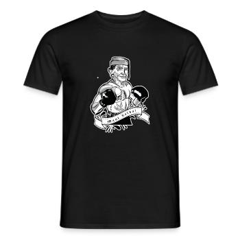 Rieser Grantler // Illustration - Men's T-Shirt - black - Front - AI Model Male 178 light (178cm)