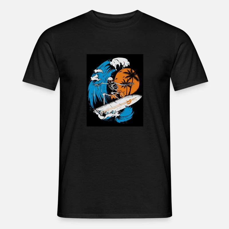 Skelett Design - Männer T-Shirt - Schwarz