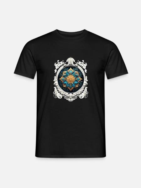 MANDALA VINTAGE COSMIC - T-shirt homme - noir