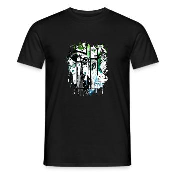 Mode Mignon Style Rétro Tendance des années 90 Drôle Vogue - T-shirt homme - noir - Devant - AI Model Male 178 light (178cm)