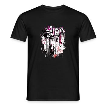 Mode Mignon Style Rétro Tendance des années 90 Drôle Vogue - T-shirt homme - noir - Devant - AI Model Male 178 light (178cm)
