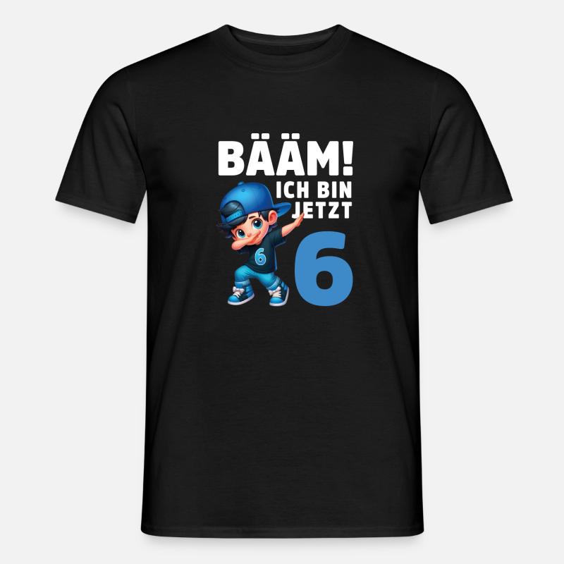 BÄÄM! Ich bin jetzt 6 - Männer T-Shirt - Schwarz