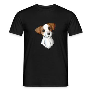 Modèle Jack Russell 2 2 - T-shirt homme - noir - Devant - AI Model Male 178 light (178cm)