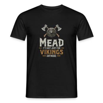 Honigwein – Mehr als nur Wikingerkultur - Männer T-Shirt - Schwarz - Vorne - AI Model Male 178 light (178cm)