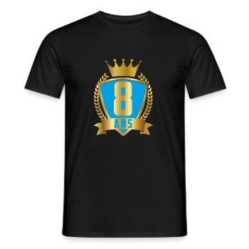 8ANS BLEU - T-shirt homme - noir - Devant - AI Model Male 178 light (178cm)