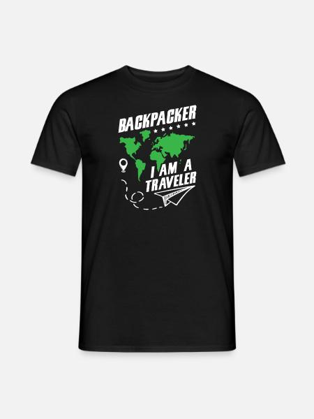 I Am A Traveler - Men's T-Shirt - black