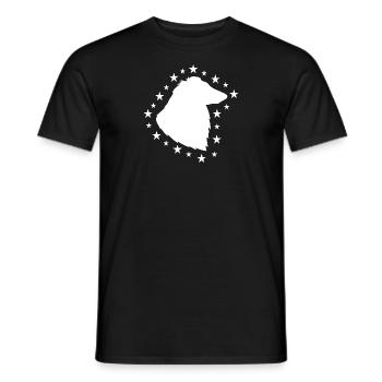 Collie - Männer T-Shirt - Schwarz - Vorne - AI Model Male 178 light (178cm)