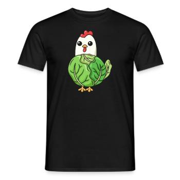 Conception de chou de poulet pour les amateurs de poulet - T-shirt homme - noir - Devant - AI Model Male 178 light (178cm)
