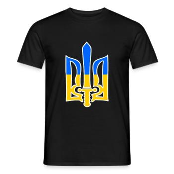 ukraine - Männer T-Shirt - Schwarz - Vorne - AI Model Male 178 light (178cm)