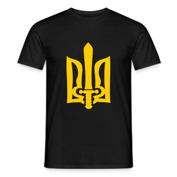ukraine - Männer T-Shirt - Schwarz - Vorne - AI Model Male 178 light (178cm)