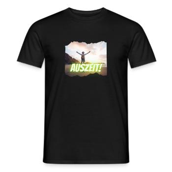 Auszeit Urlaub Sonne und Meer braucht jeder - Männer T-Shirt - Schwarz - Vorne - AI Model Male 178 light (178cm)