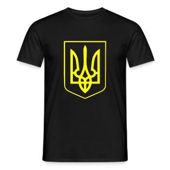 Ukraine - Men's T-Shirt - black - Front - AI Model Male 178 light (178cm)