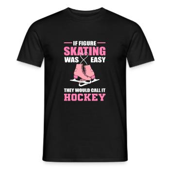 Patinage sur glace Patinage sur glace Patinage sur glace - T-shirt homme - noir - Devant - AI Model Male 178 light (178cm)