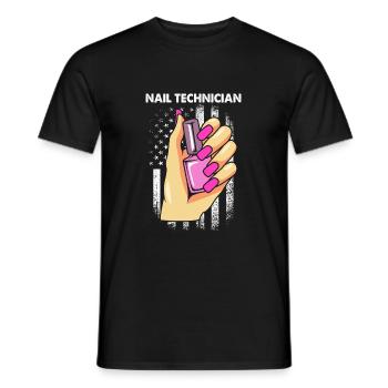 Nageldesignerin Nagel Kosmetik Kosmetikerin - Männer T-Shirt - Schwarz - Vorne - AI Model Male 178 light (178cm)