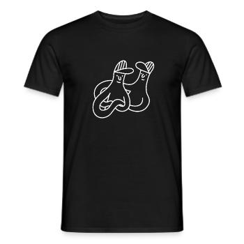 Forever inseparable. - Men's T-Shirt - black - Front - AI Model Male 178 light (178cm)
