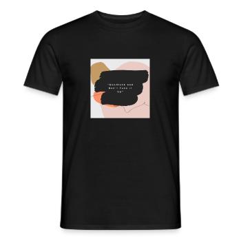 Goodluck and Don't Funk it Up - Men's T-Shirt - black - Front - AI Model Male 178 light (178cm)