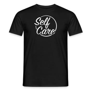 Self Care - Männer T-Shirt - Schwarz - Vorne - AI Model Male 178 light (178cm)