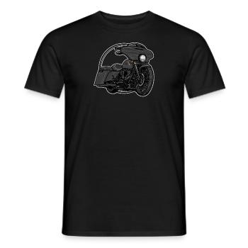 Chopper // Custom // Motorcycle - Men's T-Shirt - black - Front - AI Model Male 178 light (178cm)
