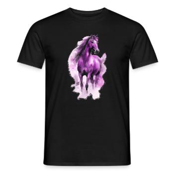 Pferd Pferdeliebhaber - Männer T-Shirt - Schwarz - Vorne - AI Model Male 178 light (178cm)
