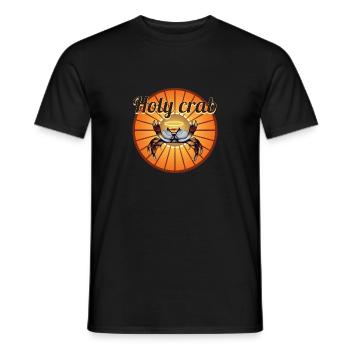 Holy crab - The Holy Crab - Illustration - Men's T-Shirt - black - Front - AI Model Male 178 light (178cm)