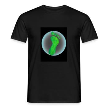 Footprint - Männer T-Shirt - Schwarz - Vorne - AI Model Male 178 light (178cm)