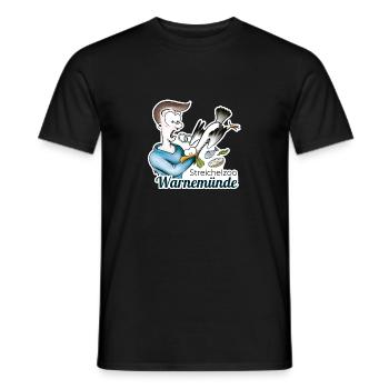 Warnemünder Möwen - Lustige / Fun Spruch - Männer T-Shirt - Schwarz - Vorne - AI Model Male 178 light (178cm)
