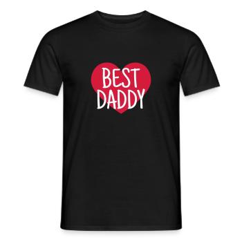 Papa Fête des Pères Naissance Bébé Anniversaire - T-shirt homme - noir - Devant - AI Model Male 178 light (178cm)
