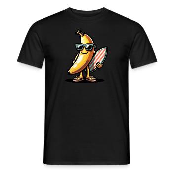 Surfeur Banane - T-shirt homme - noir - Devant - AI Model Male 178 light (178cm)