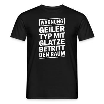 Glatzenträger Haarausfall , Lustiges Glatzen - Männer T-Shirt - Schwarz - Vorne - AI Model Male 178 light (178cm)