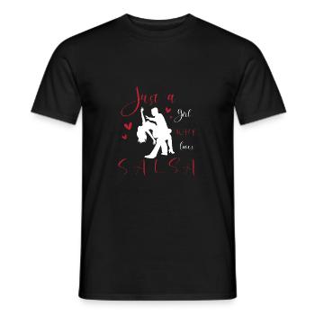 Salsa Dancer Dancer - Men's T-Shirt - black - Front - AI Model Male 178 light (178cm)